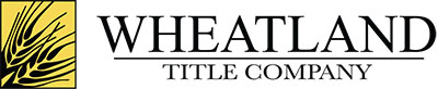An image of the Wheatland Title Company Logo